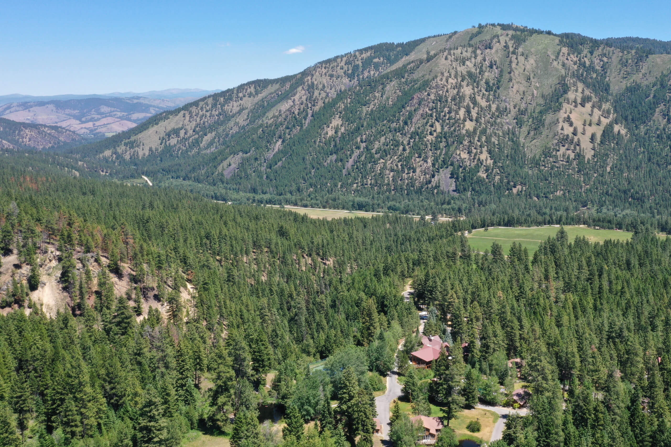 aerial view of Triple Creek Ranch